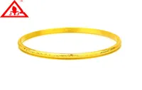 24K Yellow Gold Filled Bangles Brass Cuban Bracelet Luxury Fine Jewelry Time Limited Real Bracelets For Women Wedding Dressed Gift4476521