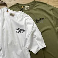 summer Gallerysdepts fog loose cotton backing couple letter print short sleeve round neck youth t-shirt C46P