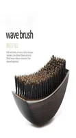 Hair Brushes FnLune Men Boar Bristle Beard Mustache Brush Palm Soft Round Wood Handle Wave Comb Facial Cleansing Brushe9676117