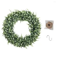 Decorative Flowers Artificial Plant Wreath Doors Vibrant And Lifelike Wall Ornament Floral Garland Windows Christmas Door Decorations