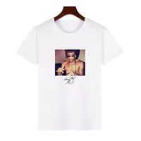 New Bruce Lee 티셔츠 짧은 슬리브 중국 청소년 학생 캐주얼 셔츠 남자 레깅스 형제 정장 기숙사 옷 스타일의 둥근 목 티셔츠 소녀와 소년