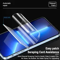 Hydrogel Film Screen Protectors Full Cover for IPhone 12 13 Pro Max Mini 11 14 Pro XS XR X 6 7 8 Plus SE Front and Back Not Tempered Glass