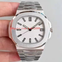 3 Style Luxury Wristwatches PF Factory 40mm Nautilus 5711 1A-011 904L Swiss CAL 324C Movement Transparent Automatic Mens Watc265K