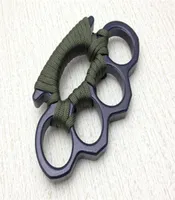 Ny ARIVE Black Alloy Knuckles Duster Buckle Man and Female SelfDefense Four Finger Punches55526424214066