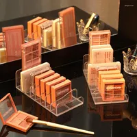 Opbergdozen Make-up organisator oogschaduw luchtkussen poeder blush cosmetische doos houder lade transparant acryl multi-grid plank