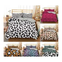 Bedding Sets Homesky Leopard Print Bedding Set Comforter Sets With Pillowcase Home Textiles Queen King Size Duvet Er Lj201127 Drop D Dhlhp