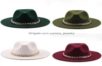 Stingy Brim Hats Designer Sunhat Yummyjewelry 2021 Autumn And Winter Ying Yue Jazz Men Women Big Hat Fashion Felt Hate jllgDB3776698