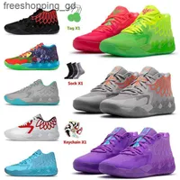 LaMelo Ball Shoes MB.01 Lo Mens Sports Basketball Shoe 1OF1 Trainers Rick and Morty Rock Ridge Red Blast Queen City Galaxy UNC Iridescent