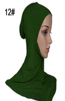 Whole 1pc 43x45cm plus size Modal Muslim Under Scarf Hat Cap Bone Bonnet Hijab Islamic Head Wear Neck Chest Cover pick 20 col9599476