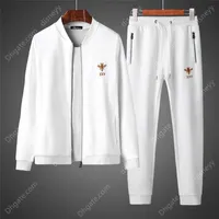 2023 Tracksuits Men's Two Piece Suit Sportswear Long Sleeves Embroidered Baseball Collar Pants Autumn and Winter Style
