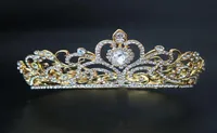 Fashion Gold Silver Crystal Tiaras Crowns Bridal Rhinestone Wedding Hair Jewelry For Women Princess Queen Diadem Hair Accessories 8204027