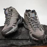 Height Increasing Shoes HIKEUP Winter Boot Men Outdoor Hiking Boots Suede High Top Trekking Rainproof Tactical Combat Military 221203
