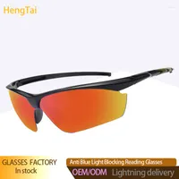 Sunglasses HengTai Driving Polarized Men Frame Sport Sun Glasses Driver Retro Goggles Sunglass UV400 Anti-Glare