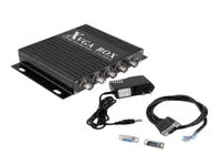 XVGA Box RGB RGBS RGBHV MDA CGA EGA till VGA Industrial Monitor Video Converter med US Plug Power Adapter Black8865209