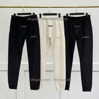 Essentials Double Line Flocking Drawstring Pants Men's Casual Pants Women's Loose Sweatpants Jogger Pants