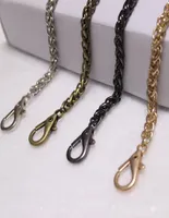 Lanterna Chain Bolsa de ombro Substitui￧￣o de cinta 40120cm Handbag Women Crossbody Chain Chain Gold Silver Acess￳rios para Bags8703011