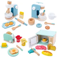 Inne zabawki Dzieci Drewniana kuchnia Udawaj zabawę zabawkę Montessori Early Education Puzzle Symulacja Seria kuchenna Seria Baby Fun Prezent 221202