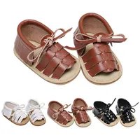 First Walkers Infant Boys Girls Open punta Supere Solid Shoes Summer Sandals Flat Sandals Boy