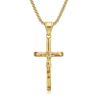 Colar de pendente de a￧o inoxid￡vel Jesus de colar de ouro colar de ouro para homens para homens j￳ias finas