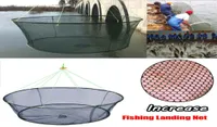 Drop pliable Grande pêche nette Nylon Durable Landing Prawn Bait Crab Crab Fish Trap Cast Network Tools Accessoires8798359
