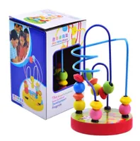 Baby Wooden Toy Novelty Educational Mini Track Rail Maze perle rotonde mesi Mesi Toys2285089