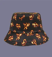 2021 Spring Summer new style fire print Bucket Hat Fisherman Hat outdoor travel hat Sun Cap Hats for Men and Women 816505504