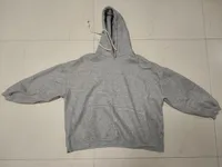 Niche independent brand grey pocket hoodie clothing for men