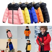 Детская одежда Hildren nf Down Designer 2022 Зимняя куртка для мальчиков девочки молодежь на открытом воздухе теплый парк черная пуховика