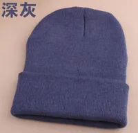 WholeNew 2015 10 Colors Plain Beanie Knit Ski Cap Skull Hat Warm Solid Warm Cuff Blank Beany7076803
