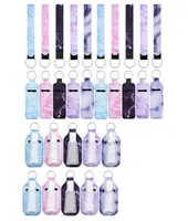 Keychains 30 Pieces Travel Bottle Keychain Holder Chapstick Reusable Containers Set With Wristlet Lanyards2941286