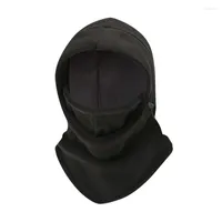 Szaliki termiczne polarowe mężczyzn kapelusz na szyję cieplejsze wędrówki szalik z kapturem wiatroodproof ciepły calaclava zimowa czaszka czapli czapki buff maska ​​twarzy