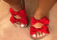 New Summer Women Sandals Silk Bow Flat Shoes Ladies Beach Shoes Slipper Outdoor Fashion Student Home Casual Slippers 35435982534