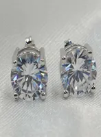 choucong Romantic Jewelry Stud Earrings For Wedding Elegant 925 Silver Color 5A Cubic Zirconia Stone CZ Diamond Earring G4010005