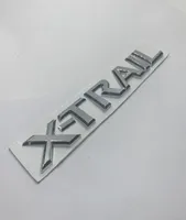 Badge arrière de l'emblème arrière 3D Chrome x Autocollant en argent des lettres de sentier pour Nissan Xtrail Auto Styling5530429