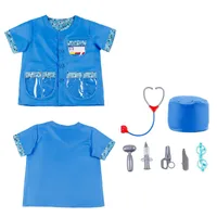 Kitchens Play Food Simulation Doctor Work Children Uniform Suit Halloween Costume Kids Cosplay Baby Toys Set Fancy Party Birthday 221202