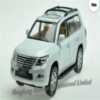 132 Scale Diecast Alloy Car Model For LEXUS LX570 Collection Model Pull Back Toys Car With Sound&Light -Blue Red White Black2560