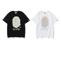Bape Mens Fashion Brand T Shirt Men Womens Joint name Print Tees High Street Clothing Size M-2XL