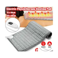 Electric Blanket 110V240V Heating Pad Timer Physiotherapy Pads For Shoder Neck Back Spine Leg Pain Relief Winter Wa Otdbl