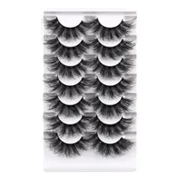 Handmade Reusable Curled False Eyelashes Messy Crisscross Multilayer Thick 3D Mink Fake Lashes Naturally Soft and Vivid Eyelash Extensions