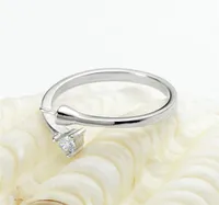 Ustawienia pierścienia puste podstawa cyrkon jeden kamień 925 Srebrna srebrna biżuteria DIY Informacje Pearl Montaż dla Pearl Party9226167
