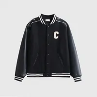Designer Mens Jackets Ce 2022 Wool Blended Leather Sleeve Baseball Uniform Loose Hip Hop Fashion Coat Tops