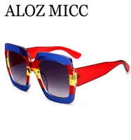ALOZ MICC luxury sunglasses oversized square sunglasses women designer sunglasses fashion crystal big frame sun glasses Gafas de s3801846
