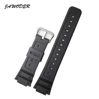 JAWODER Watchband 26 mm Black Silicone Rubber Watch Band Sangle pour DW-5600E DW-5700 G-5600 G-5700 GM-5610 STRAPS SPORTS264W