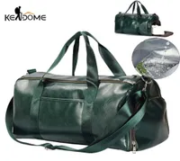 Gym Bag Leather Duffle Shoulder Bags Shoe Compartment Waterproof Outdoor Travel Large Capacity Sport Fitness Handbag X163D4494741