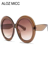 Aloz MICC 2019 New Women Round Sunglasses 패션 대형 고글 태양 안경 여성 빈티지 그늘 안경 UV400 A6422883689