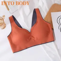 Bras Of Women's Sexy Latex Bra Plus Size Seamless For Women Push Up Underwear Top Bh Comfortable Gathering Shockproof Cushion