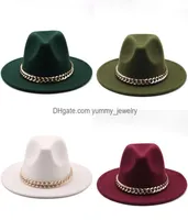 Stingy Brim Hats Designer Sunhat Yummyjewelry 2021 Autumn And Winter Ying Yue Jazz Men Women Big Hat Fashion Felt Hate jllgDB9244400