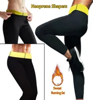 New Long Sauna Pants Neoprene Legging Control Panties Fitness Body Shaper Slim Super Stretch Trouser Pant Women Plus Size S3XL1632674