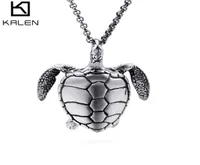 New casting Stainless Steel Baby Turtle Pendant Necklace Cool Gifts For Men Boys Baby Lovely Gift2195109