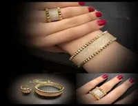 hip hop diamonds ring bangle bracelet for women copper zircons luxury rings bracelets jewelry set Valentine039s Day gift for gi1385302